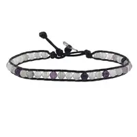 Bratara wrap Fluorit sfere, 5mm