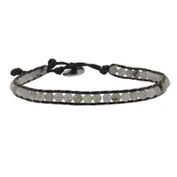 Bratara wrap Labradorit sfere, 4mm