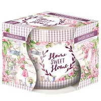 Lumanare parfumata Bispol cu pahar tip bol - Home Sweet Home Lumanare parfumata Bispol cu pahar tip bol - Home Sweet Home