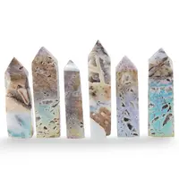 Turn / Obelisc din Agat Druzy Electroplacat