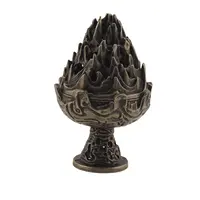 Vas pentru ardere tamaie si ierburi parfumate munte antic, alama - 60mm x 40mm