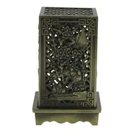 Vas pentru ardere tamaie si ierburi vertical cu model feng-shui, alama - 62mm x 42mm