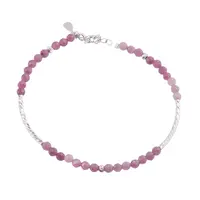 Bratara Rubin sfere fatetate cu Argint 925, 3mm
