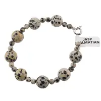 Bratara Jasp dalmatian sfere, 4-10mm