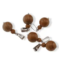 Pandantiv Jasp Tigerskin, sfere 10mm si 4mm