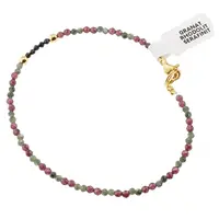 Bratara Granat Rhodolit, Spinel, Serafinit sfere fatetate 2mm
