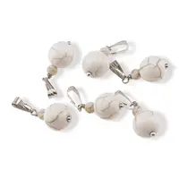 Pandantiv Magnezit, sfere 10mm si 4mm