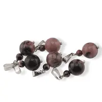 Pandantiv Rodonit, sfere 10mm si 4mm
