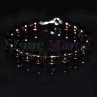 Bratara pietre rotunde cuart fumuriu 10mm