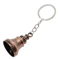 Breloc clopot cu detalii gravate, cupru - 10,5cm