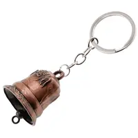 Breloc clopot cu elefant, cupru - 9,5cm