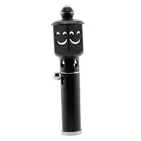Bricheta portabila pentru aromaterapie model smiley face, negru