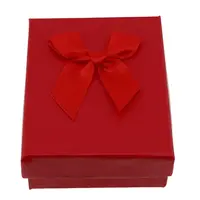Cutie pentru cadou dreptunghiulara rosie, 9x7cm