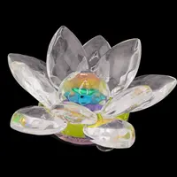 Floare de lotus Iridescent din sticla - 6cm