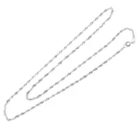 Lant argint 925 rodiat, model rasucit - 45cm