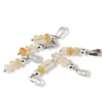 Pandantiv Citrin discuri fatetate, 5-6mm Pandantiv Citrin discuri fatetate, 5-6mm