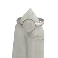 Inel reglabil Piatra lunii gri deschis, 8mm