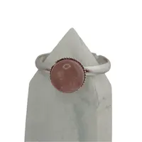 Inel reglabil Piatra lunii maro, 8mm