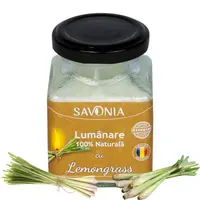 Lemongrass - Lumanare 100% Naturala 200g, Savonia