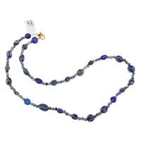 Colier Lapis Lazuli neuniform si sfere, 3-10mm