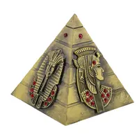 Piramida cu inscriptii egiptene alama - 8,5cm