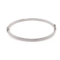 Bratara din argint 925 fixa cu inchizatoare, model solzi 4mm