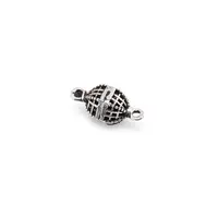 Accesoriu din Argint 925, model sfoara gravata, cu doua anouri - 13,5x6,1mm