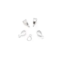 Accesoriu din Argint 925 agatatoare pentru pandantiv, model clasic, set 5 buc - 9x3,6x4,3mm