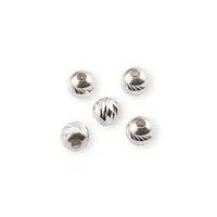 Accesoriu din Argint 925, bumb gravat - 3,3x3,5mm