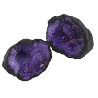 Geoda cuart de Maroc, mare - 7-9cm, mov-indigo