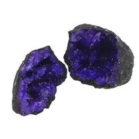 Geoda cuart de Maroc, medie - 5-6cm, mov-indigo
