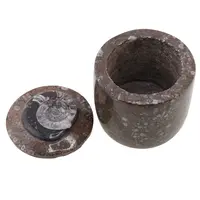 Vas slefuit din mix fosile cilindric mic - 6cm