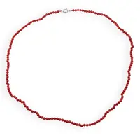 Colier Coral rosu sfere 3mm