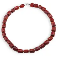 Colier Coral rosu tuburi 12-14mm