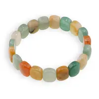 Bratara lata Aventurin si Calcit oval pe elastic