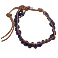 Bratara wrap Ametist sfere, 4-8mm