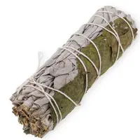 Buchet Salvie Alba cu frunze de Menta - 10cm