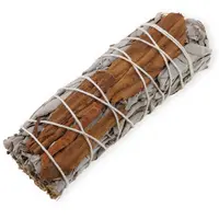 Buchet Salvie Alba cu Scortisoara - 10cm