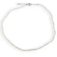 Colier Perle de cultura albe sfere 4mm