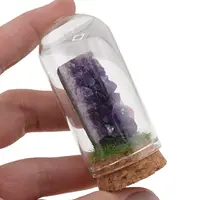 Cupola cu cristal natural cluster Ametist, 65mm