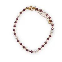 Bratara Granat sfere fatetate 3mm, Perle de cultura si margele miyuki