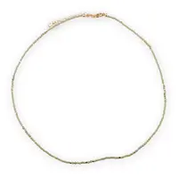 Colier Agat verde si margele miyuki, 2mm