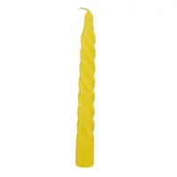 Lumanare din parafina, spirala, galbena, 18cm