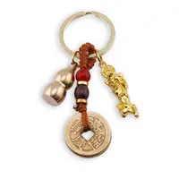 Breloc Feng Shui Amuleta cu Pi Yao si Wu Lou pentru sanatate, premium