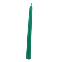 Lumanare conica din parafina, verde - 24cm