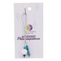 Accesoriu cu pietre semipretioase Onix alb sfera 10mm si mix cristale 4mm