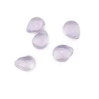 Briolete fatetate Ametist lavanda - Flat briolette, 5 buc