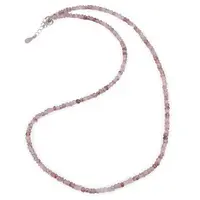 Colier Aventurin rosu discuri fatetate 3mm si argint 925
