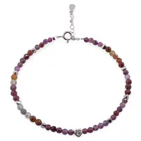 Bratara Spinel sfere fatetate cu Argint 925, 3-4mm