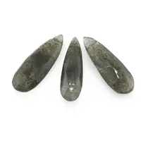 Briolete fatetate Cuart Garden - Long Teardrop, 3 buc